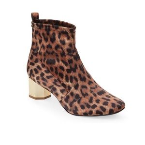 Katy Perry The Daina Leopard Stretch Boot 6.5 NWT